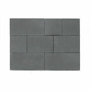 Тротуарная плитка вибропрессованная МОЗАИКА | Серый | 200х200 | BRAER